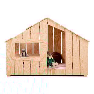 Lit Enfant Cabane En Bois Original - Durable et Écologique Fred fabriqué par Adeko