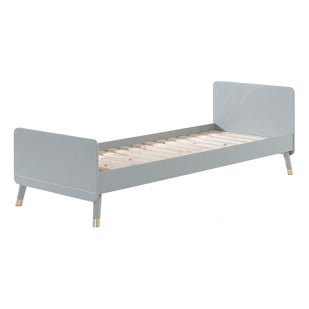 lit enfant gris Rétro Kids 90x200
