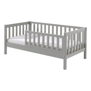 Petit Lit Junior Avec Barrière 70x140 Gris - PBBE7015 - Vipack