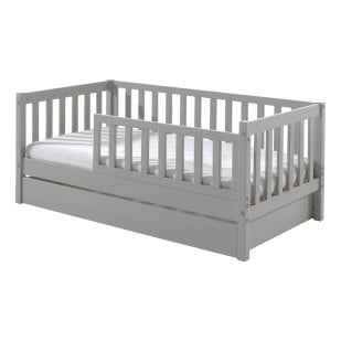 Lit Junior 70x140 Avec Barrière Et Tiroir - PBCO70RB15 - Vipack