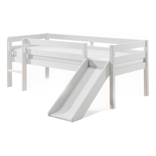 Lit Mi Hauteur Avec Toboggan Blanc - PIMS9014 - Vipack