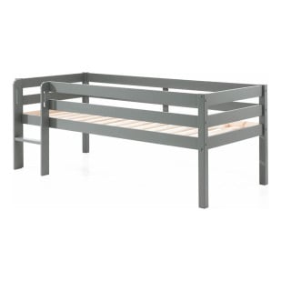 Lit Mi Hauteur Compact Gris 90x200 - PIMS7017 - Vipack