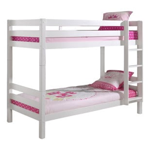 Lit superposé hauteur 160 blanc Milo pour enfant ref PISB1614 Pino Vipack 
