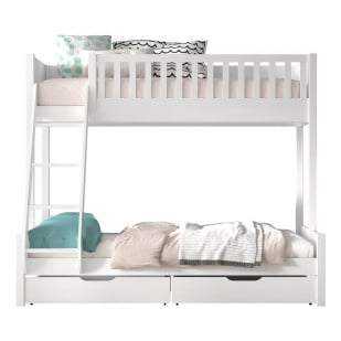 Lits Superposés 3 Places avec Tiroir Rangement Blanc Scott Vipack STCOMA95LA14