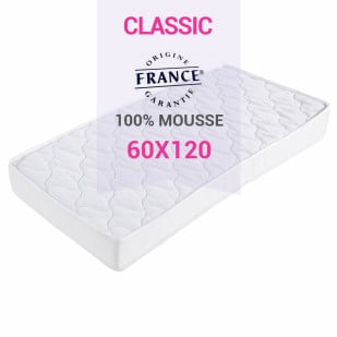 Matelas bébé standard 60 x 120 cm