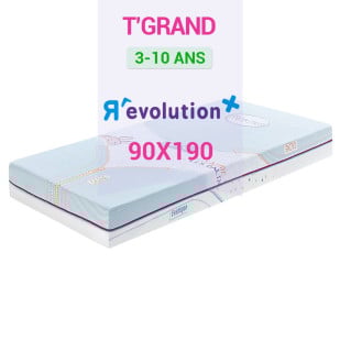 Matelas enfant 90x190 T’Grand Révolution Ebac
