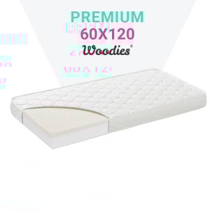Matelas pour lit bébé 60x120 Premium Woodies