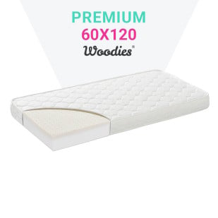 Matelas bébé Aloe R tissu polyester recyclé disponible en 60x120 70x140