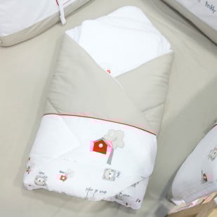 Nid d'ange Ourson Teddy pour bébé, avec motif ours mignon et doux, douillette - Pony design