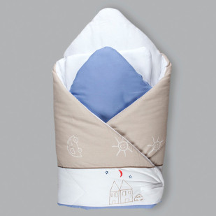 Nid d'ange Pays des rêves avec petit coussin aux couleurs douces et motifs enfantins, idéal pour accompagner bébé dans ses premiers rêves - Pony Design.