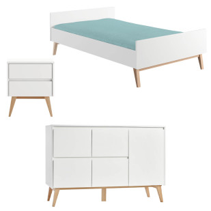 Chambre enfant pour fille et garçon de la gamme Swing de Pinio