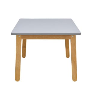 Table de jeux pour enfant grise et bois Mimi