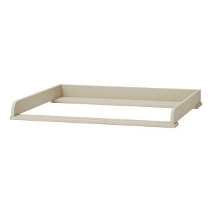 Dispositif à langer Miloo champagne – sécurité conforme à la norme NF EN 12221-1+A1, design élégant pour commode bébé