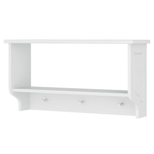 Porte manteau étagère enfant blanche Lys
