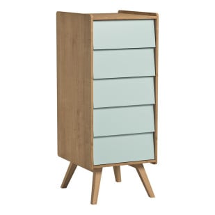 Semainier chiffonnier Vox Vintage bois et vert