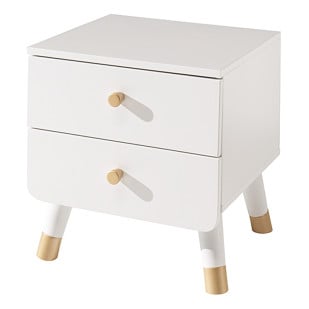 Table de chevet enfant blanc Rétro kids