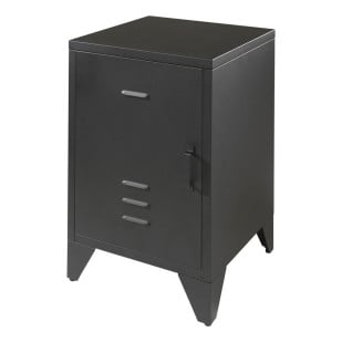 Table de chevet metal noir Hug