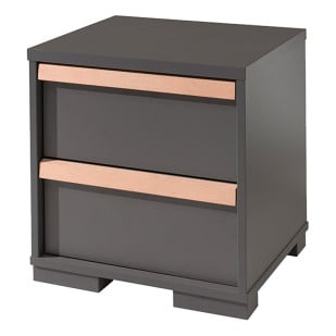 Table de nuit gris Delio à Petit Prix • Jurassien