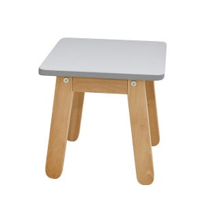 Tabouret pour enfant en bois Mimi gris