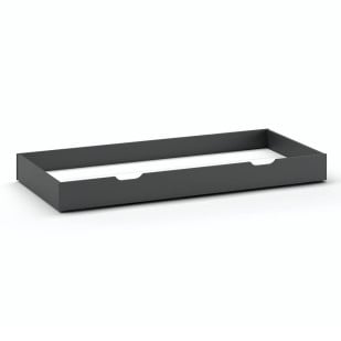 Tiroir lit gigogne gris anthracite Dallas