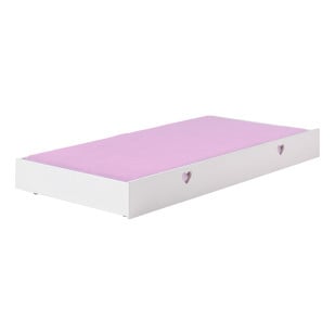 Tiroir lit gigogne ou de rangement pour lit enfant Coeur