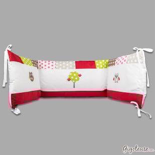 Tour de lit bébé Hibou