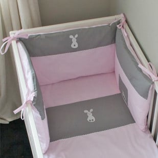 Tour de lit bebe fille Lapinou