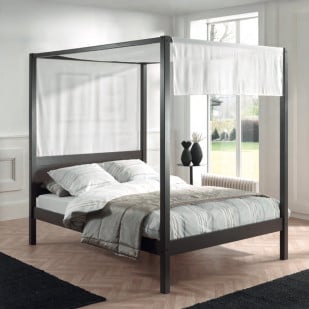 Voilage lit baldaquin blanc pour lit 140 (Habillage lit enfant)