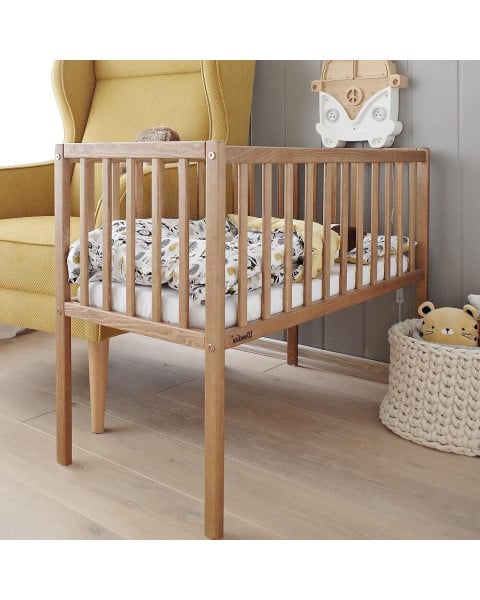 Berceau Bébé Bois Vintage 90x40 Bedside - Mobilier Woodies
