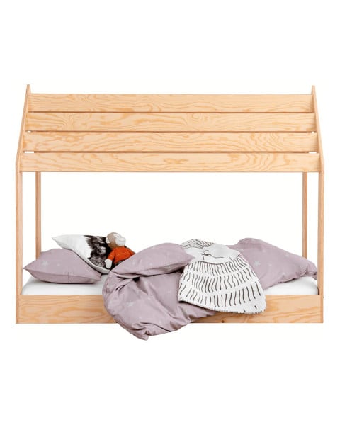 Lit cabane 80 cm de large Loon pour matelas enfant 80x160 - SmartWood - Jurassien