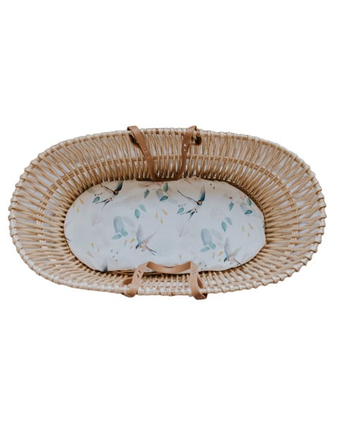 Drap-housse pour couffin osier ou panier Moïse Fly