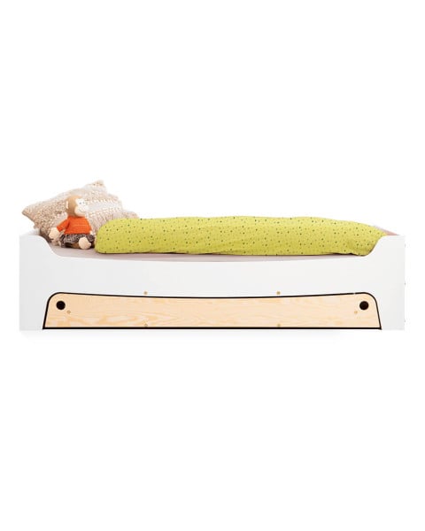 Lit enfant 90x180 avec tiroir blanc Tibo blanc - SmartWood - Jurassien