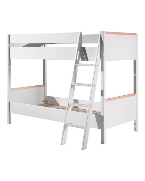 Lit Double Superposé Blanc Delio Vipack LDSB9014