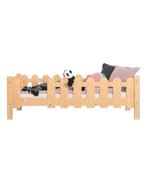 Lit Enfant Avec Barrière De Sécurité En Bois - Lit Adeko
