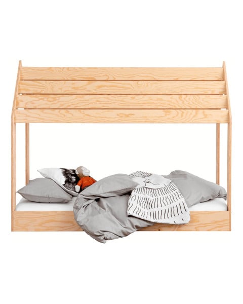 Lit cabane 70x140 en contreplaqué de pin Loon - SmartWood - Jurassien