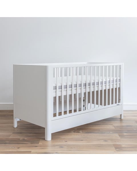 Lit Pour Bébé Blanc 70x140 Smooth Évolutif - Woodies