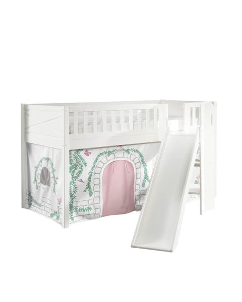 Lit toboggan blanc Scott avec tente de lit Birdy
