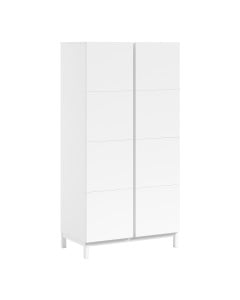Armoire blanche 2 portes Eva de Vipack au design moderne pour chambre enfant