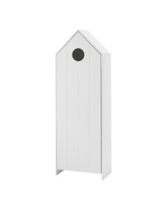 Armoire blanche cabine de plage Deauville pour chambre enfant