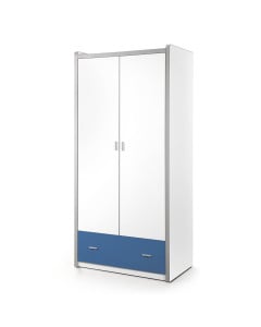 Armoire enfant bleue 2 portes