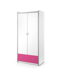 Armoire enfant fuchsia 2 portes Ugo