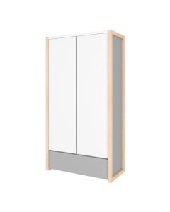 Armoire enfant rangement et penderie blanche Melo