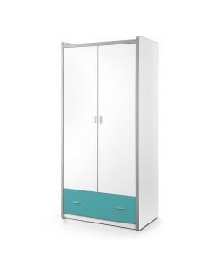 Armoire enfant turquoise 2 portes Ugo