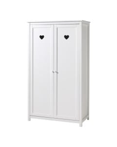 Armoire fille blanche Coeur