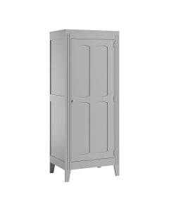Armoire Milenne 1 porte Vox gris avec barre de penderie - 4021448
