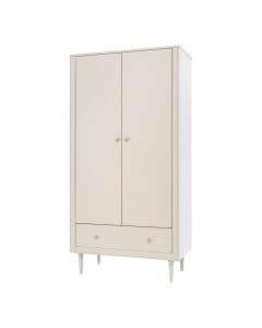 Armoire enfant Petite Lune de Pinio, coloris champagne, avec portes et tiroir, proposée par Le Jurassien