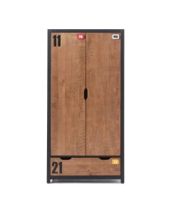 Armoire style américain pour ado 2 portes Solo