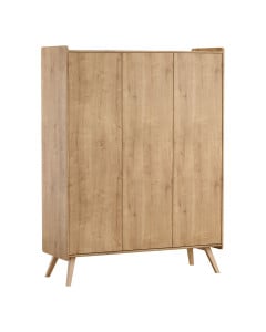 Armoire enfant 3 portes finition chêne naturel – collection Vintage Vox