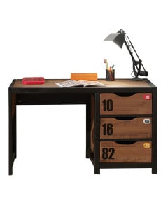 Bureau avec tiroirs style américain pour enfant Solo