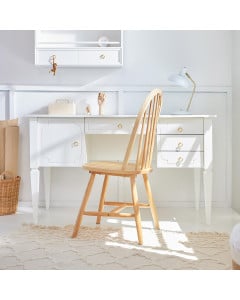 Bureau avec rangement blanc Melo